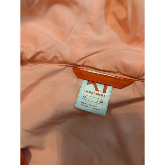 Kari Traa Eva Saane Hybrid Light Puffer Jacket Zipper Women's Medium Sunset - Picture 7 of 10